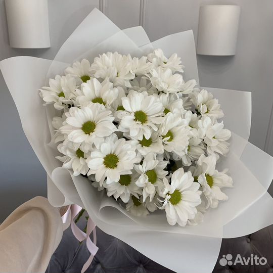 Ромашки хризантема доставка цветов