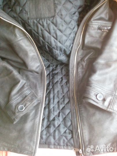 Кожаная куртка Hugo Boss 52р