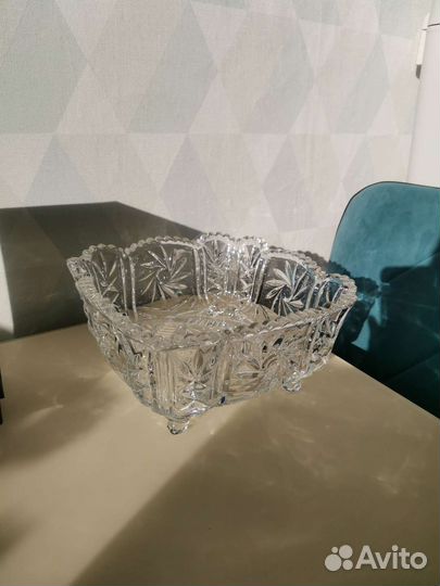 Хрустальная ваза для фруктов