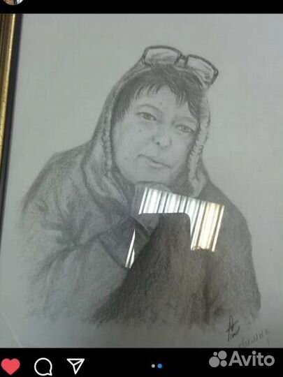 Портрет по фото карандашом
