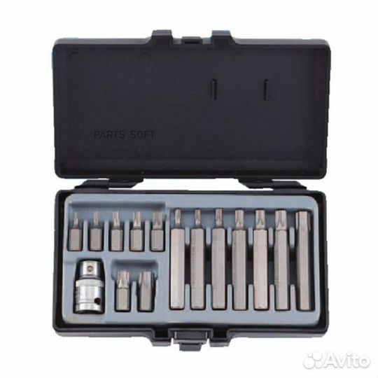 Force 4156 1/2 Набор бит-торкс 15пр.Т20-Т55 L-30,7