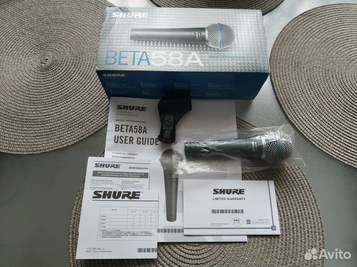 Микрофон Shure Beta 58A (Оригинал)