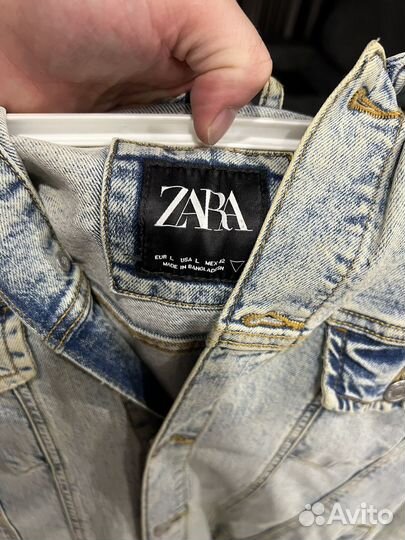 Джинсовая куртка мужская zara