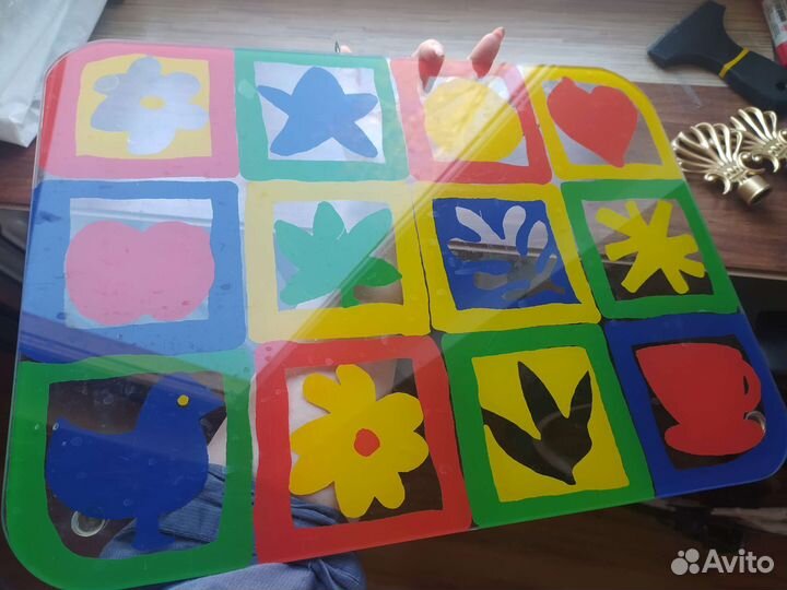 Блюдо тарелка большая поднос стеклянный лимонница