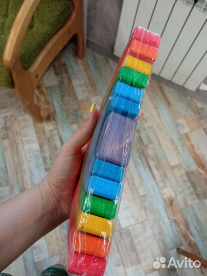 Радуга балансир деревянная развивающая игрушка
