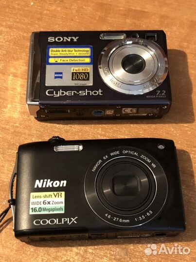 Фотоаппараты Soni и Nikon