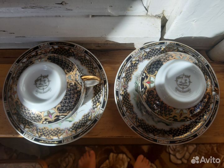 Кофейная пара костяной фарфор
