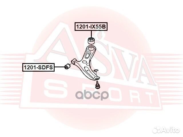 1201sdfs asva сайлентблок 1201-sdfs asva