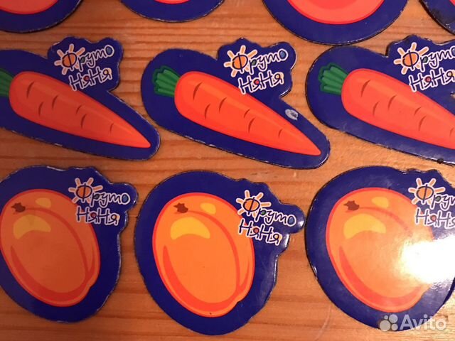 Магниты детские мягкие овощи фрукты фрутоняня