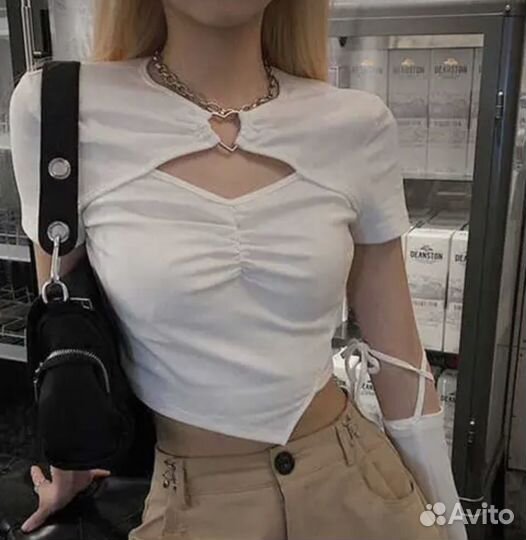 Топ белый летний