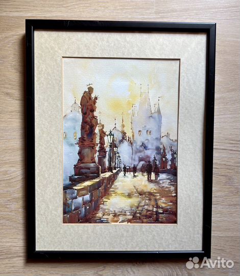 Картины акварелью достопримечательности городов