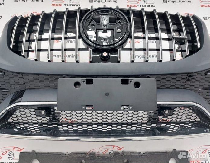 Передний бампер на Mercedes GLS X167 стиль 63 AMG