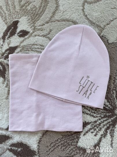 Комплект шапка, шарф новый