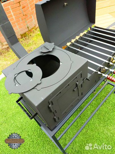 Мангал с печью 3мм 