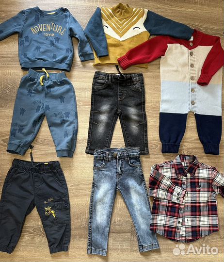 Одежда пакетом на мальчика 74-80