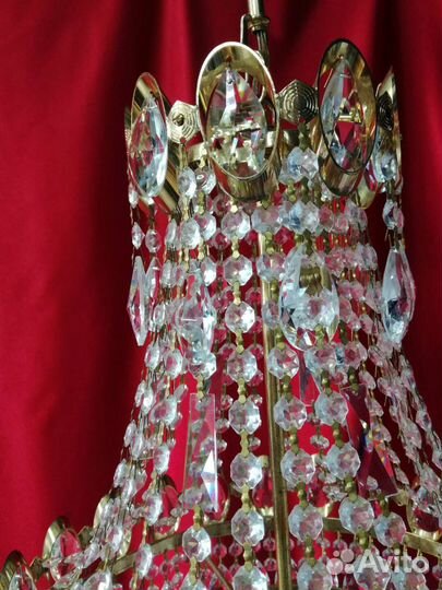 Люстра хрустальная СССР