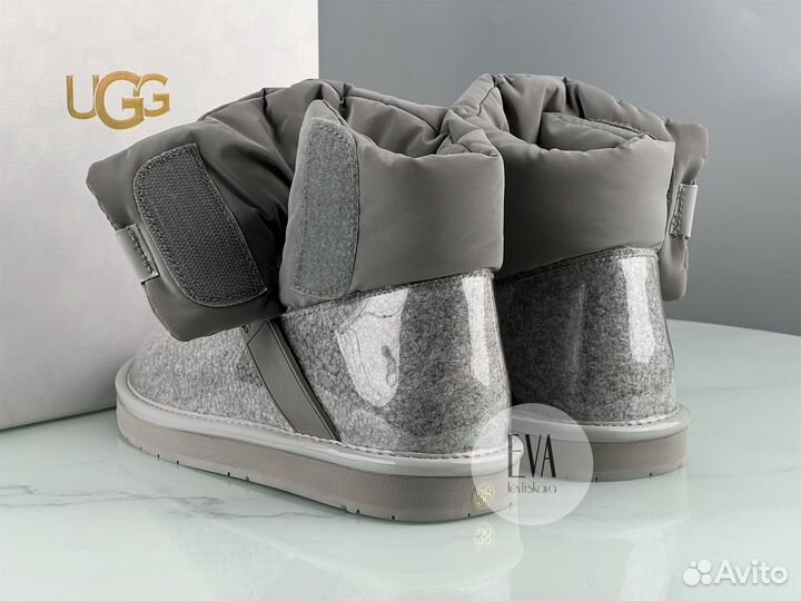 Угги женские Ugg Clear Quilty Boot Grey