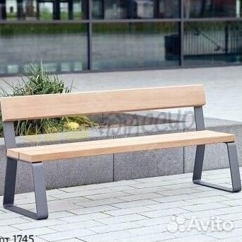 Скамья в стиле лофт