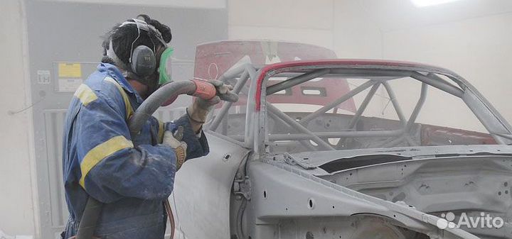 Пескоструйная обработка автомобиля