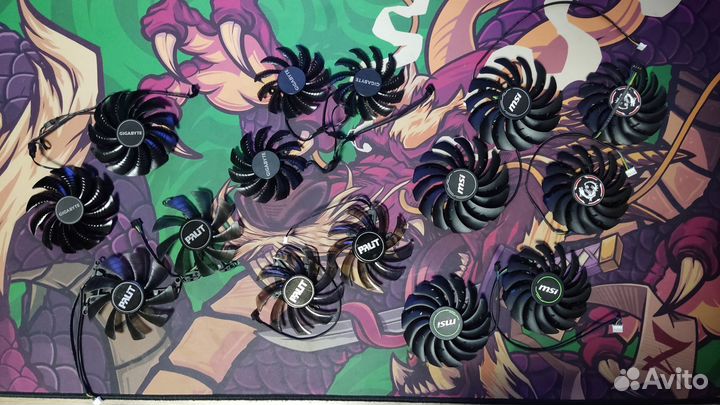 Вентиляторы для видеокарт MSI, Palit, Gigabyte