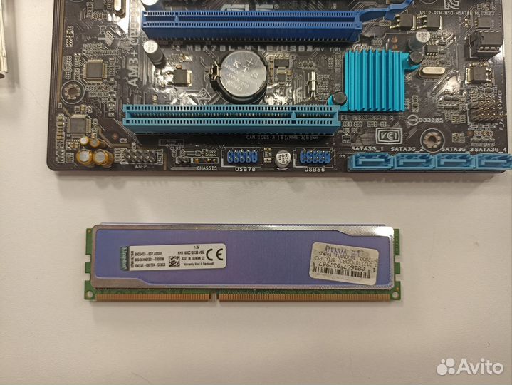 Материнская плата + cpu + ram