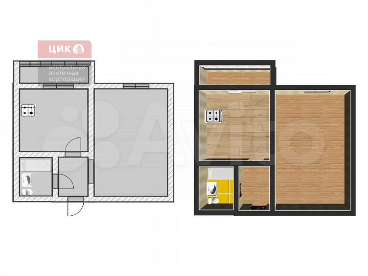 1-к. квартира, 31 м², 5/7 эт.