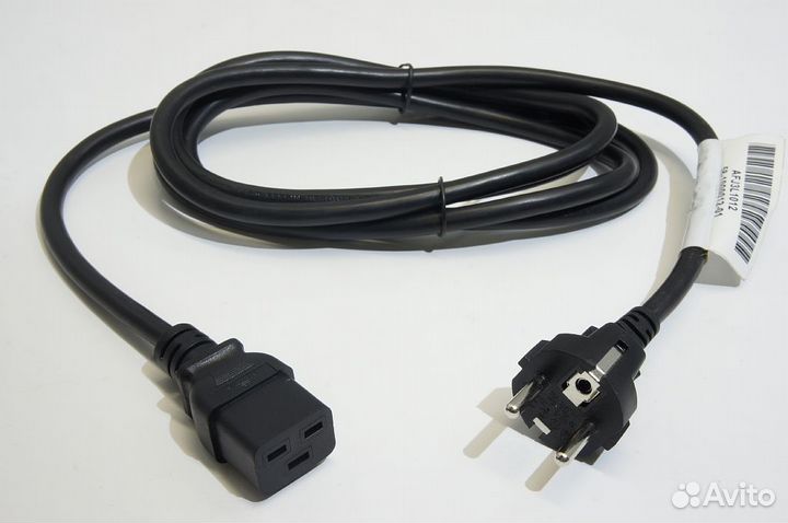 Кабель питания IEC320 C19-schuko 1.5мм2 2-3м