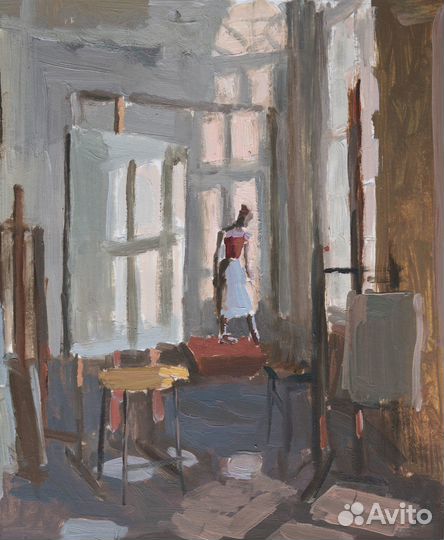 Картина маслом этюд