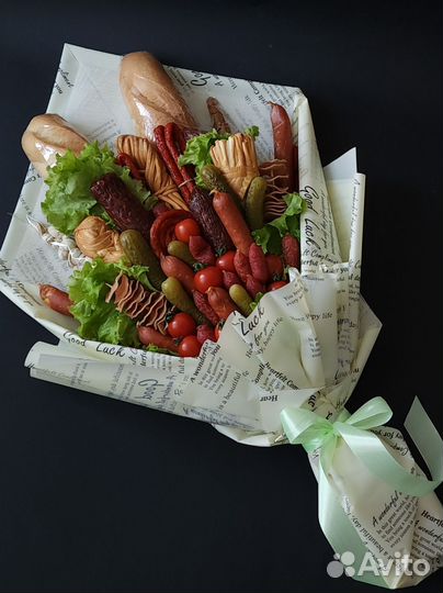 Мужской букет с колбасами