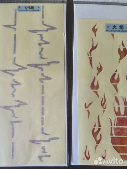 Наклейки для гитары на гриф, обод