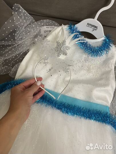 Новогодний костюм снежинка 98-104