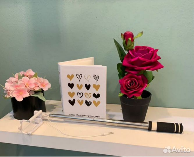 Подарок фотоальбом и монопод селфи палка