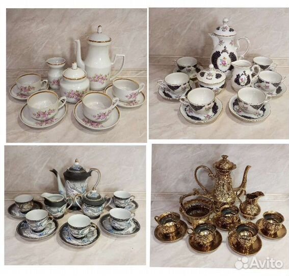 Сервиз кофейный ГДР, Япония, Рига