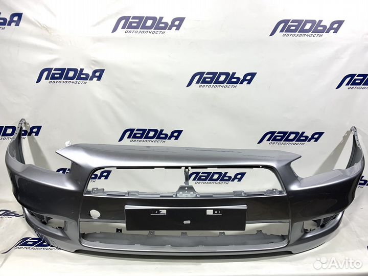 Бампер Mitsubishi lancer X(08) передний Серебристы