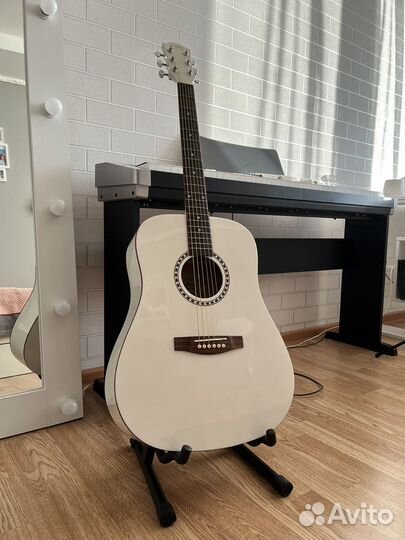 Акустическая гитара Amati Z-41WH белая + подставка