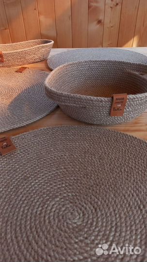 Плейсмат из джута / Ручная работа