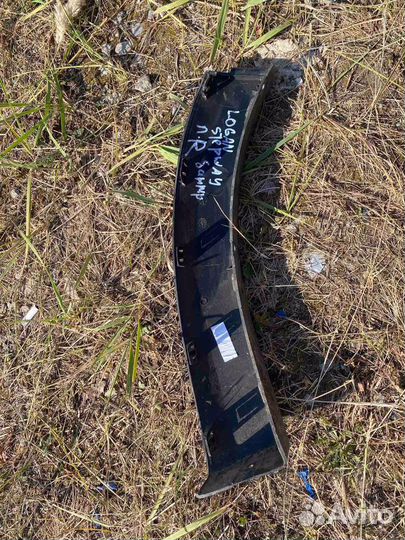 Расширитель переднего бампера правый Logan stepway