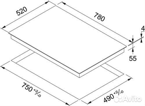 Индукционная варочная поверхность Franke fhsm8044IBK (108.0492.717)