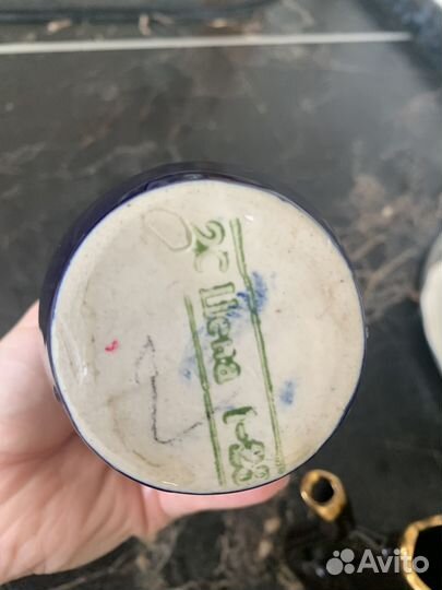 Ваза с крышкой,конфетница;поильник,синяя вазочка