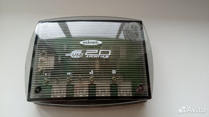 Ednet активный USB Hub 2.0, 4 порта 480Мбит/с