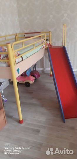 Кровать с горкой