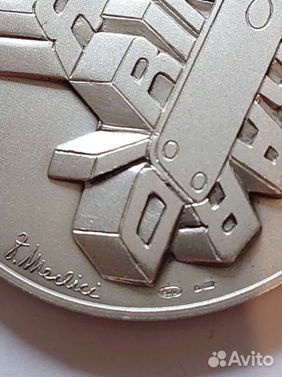 Медальон Италия серебро