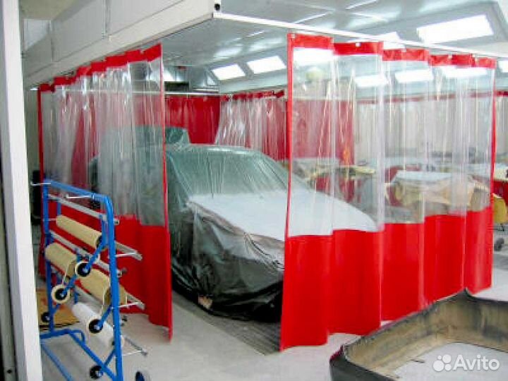 Изготовление штор для гаражей, моек, сто