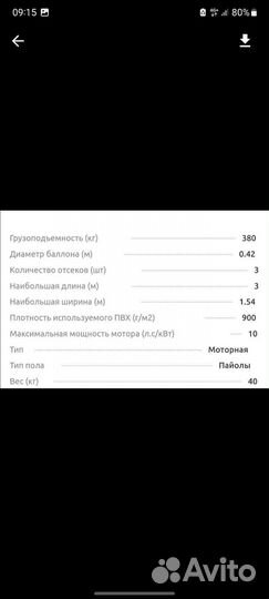 Надувная лодка пвх