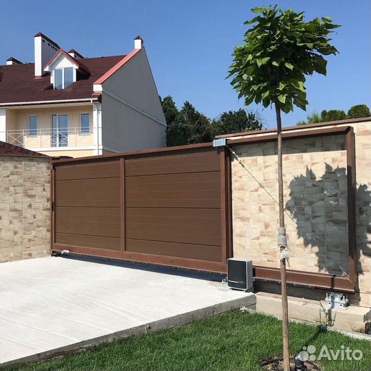Откатные ворота Alutech
