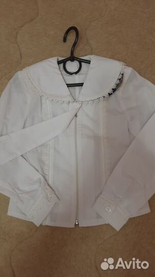 Блуза школьная белая новая