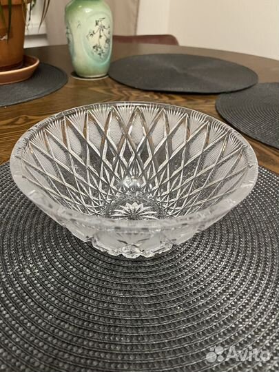 Хрустальный салатник СССР