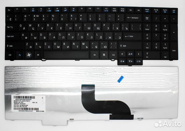 Новая клавиатура для Acer 5760, 7750, 6595TG