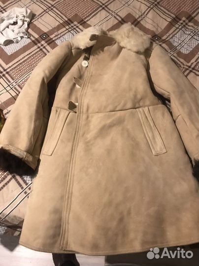 Тулуп из овчины армейский