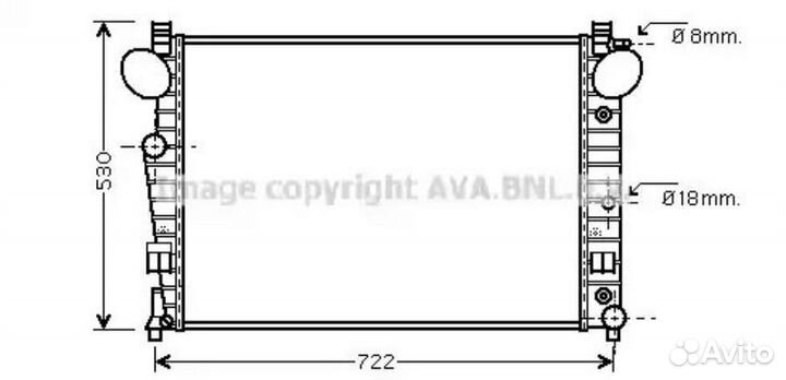 Радиатор охлаждения Мерседес S430 W220